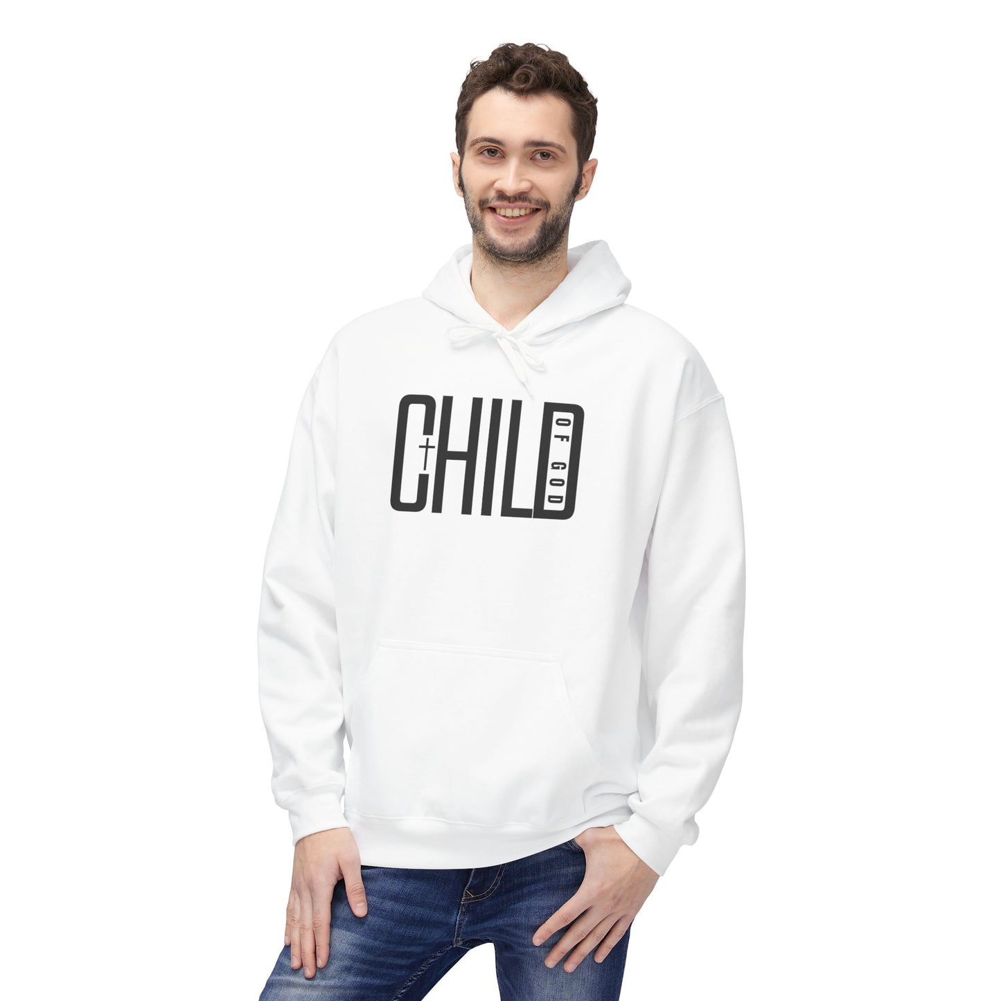 "Child of God" Premium Unisex Fleece Hoodie – Softstyle Midweight Comfort"