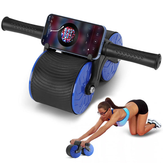 Automatic Rebound Dual Wheel Abdominal Roller